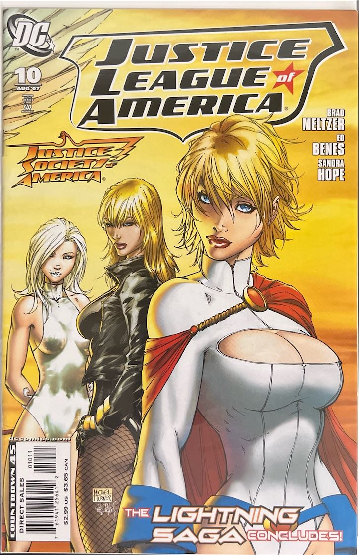 Justice League of America, #010, The Lightning Saga Concludes! (DC Comics, 2007) - Direct Sales