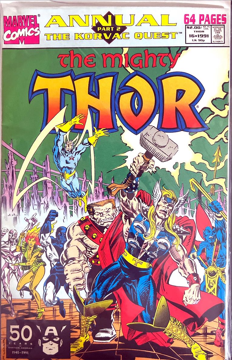 The Mighty Thor, Annual, #016 (Part 2: The Korvac Quest) (Marvel Comics, 1991)
