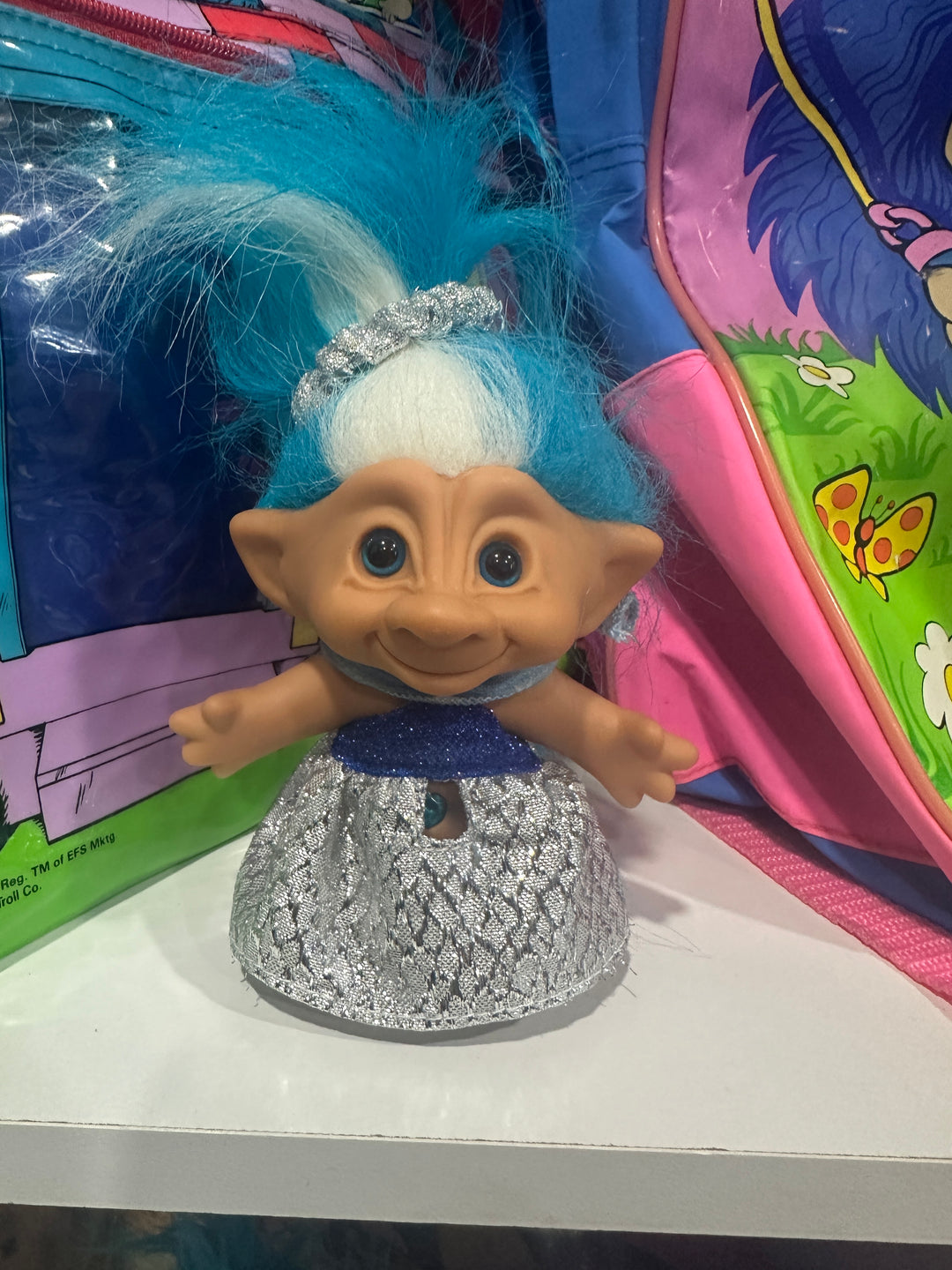 Treasure Troll Blue Sparkles