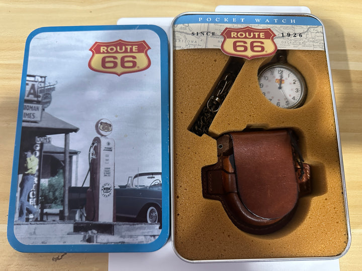 Route 66 Pocket Watch Collectible