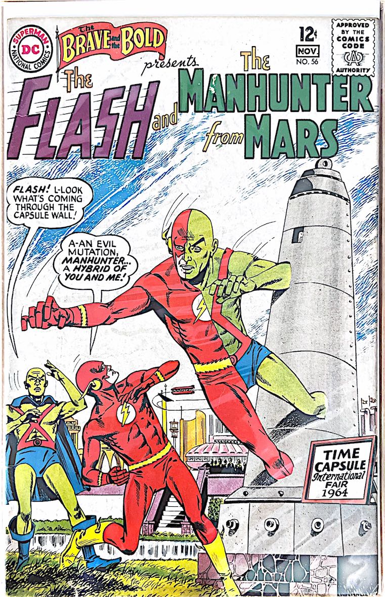 The Brave and the Bold, #56, The Flash and The Manhunter from Mars (DC Comics, 1964) Bagged and Boarded